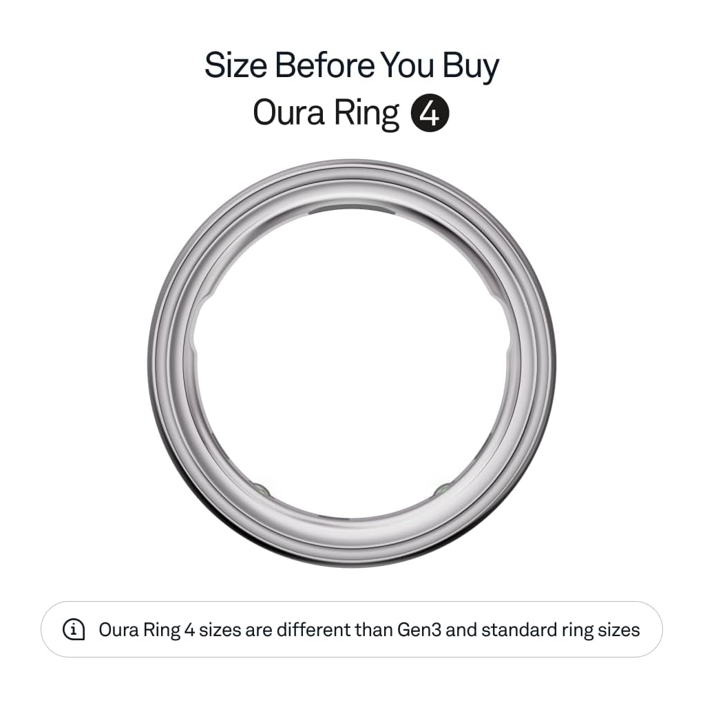 Oura Ring 4 - Smart Ring - Silver