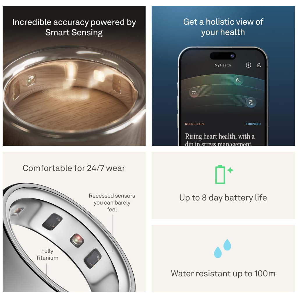 Oura Ring 4 - Smart Ring - Silver